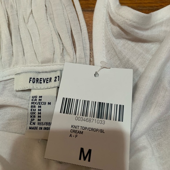 White forever 21 crop top - Picture 5 of 6